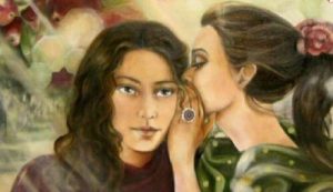 فتاتان تتحدثان عن الأسرار