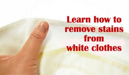 الملابس البيضاء – طرق بسيطة لإزالة بقع العرق التي تتلفها
