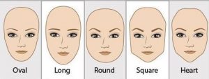 الوجوه على شكل قلب