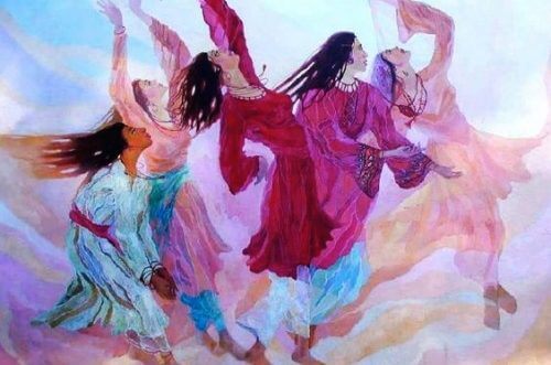 امرأة ترقص