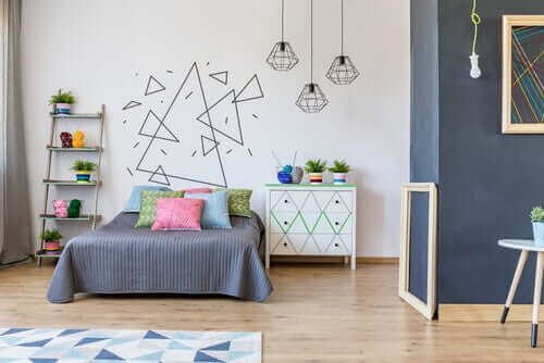 جدران غرف النوم