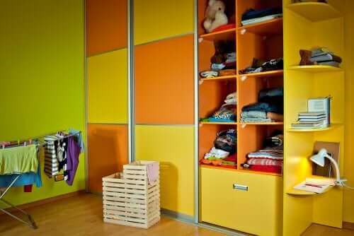 وحدات التخزين في غرفة طفلك