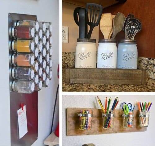 تنظيم الحمام بإعادة تدوير المرطبانات