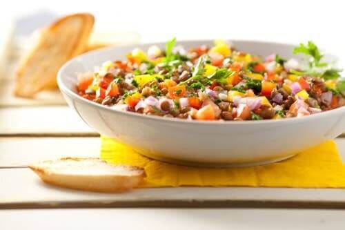 وصفة سلطة العدس